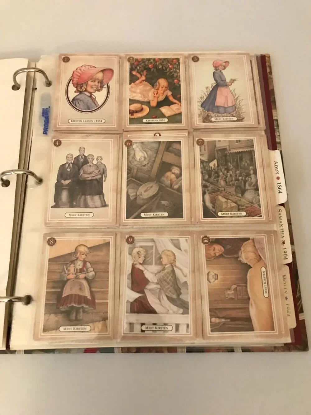 American Girl Trading Cards Album